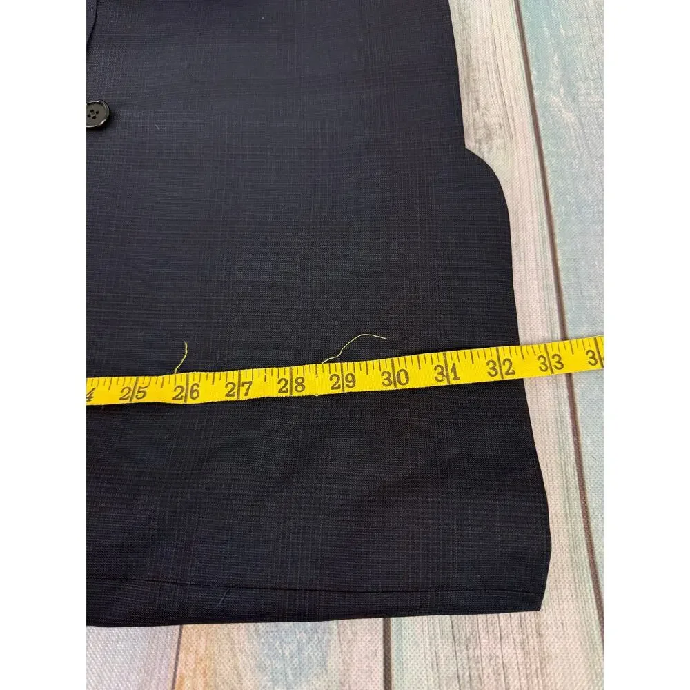 Hickey Freeman Suit Jacket Sports Coat Wool Loro Piana Tasmanian Super 120 42L